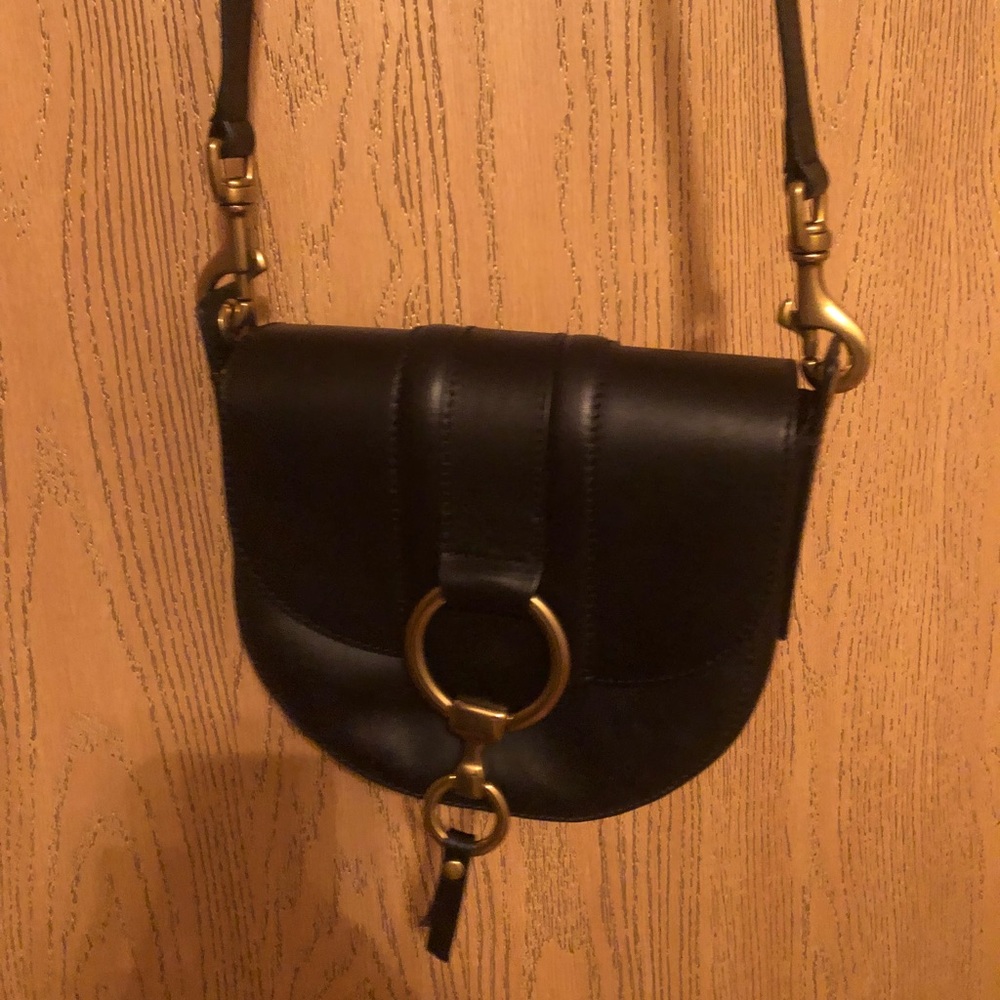 Frye Small Leather Saddle Bag